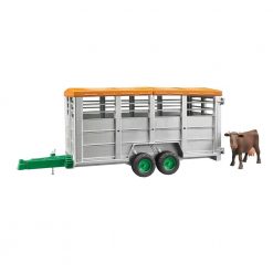 Bruder Livestock Trailer With 1 Cow