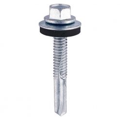 Self-Drilling Screws - Hex - For Heavy Section Steel - Zinc - with EPDM Washer - Image