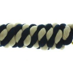 HY Two Tone Twisted Leadrope - NAVY/CREAM