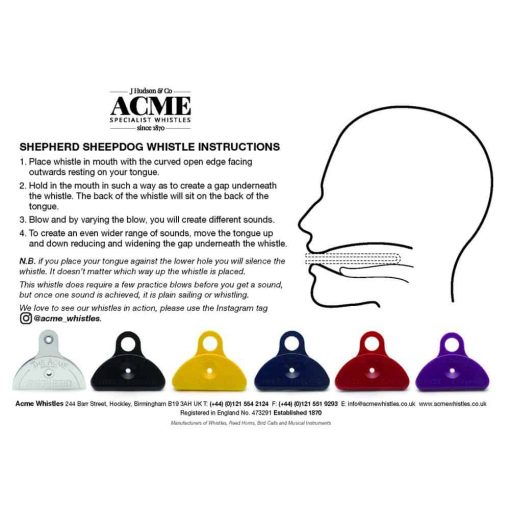 ACME Shepherd's Mouth Plastic Whistle - Image