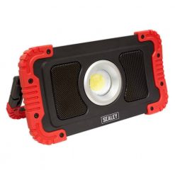 20W COB LED Rechargeable Floodlight with Wireless Speakers & Power Bank - Image
