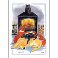 Alison's Animals Firedogs Card - Image