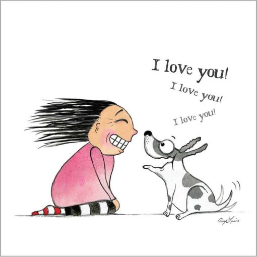 Alison's Animals I love you, I love you Card - Image