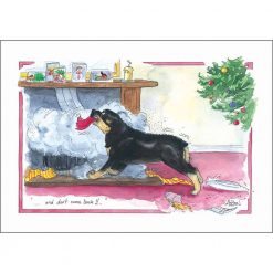 Alison's Animals Seeing Off Santa Card - Image