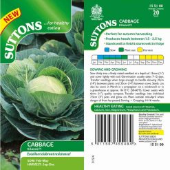 Suttons Cabbage Seeds - F1 Kilazol - Image