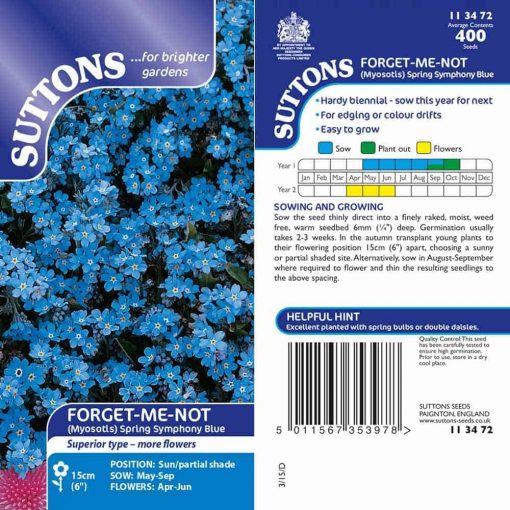Suttons Forget Me Not Spring Symphony - Image