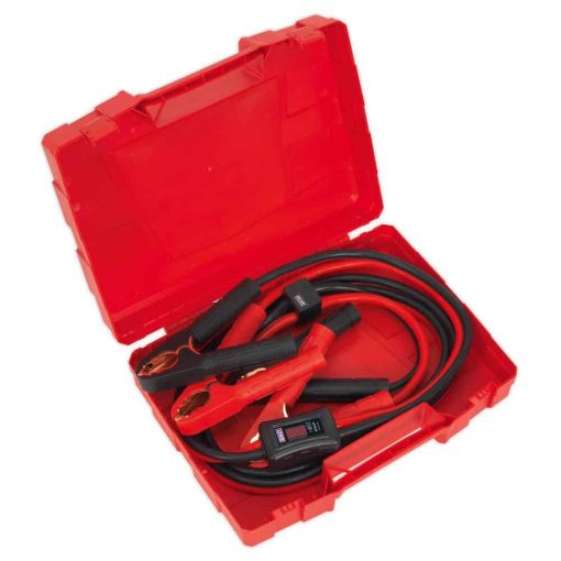 Sealey Booster Cables 25mm² x 3.5m 600A with Electronics Protection - Image