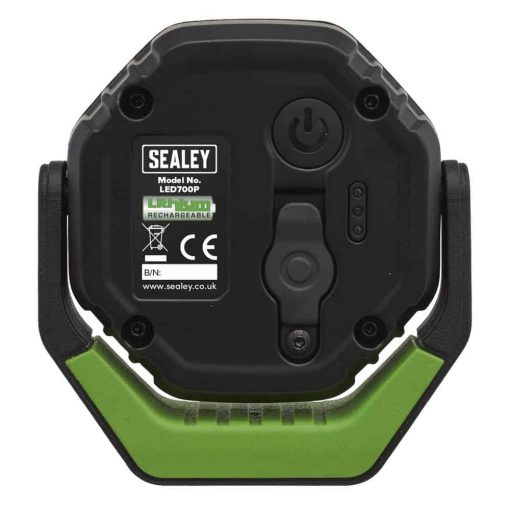 Sealey Rechargeable Pocket Floodlight with Magnet 360° 7W COB LED - Green - Image