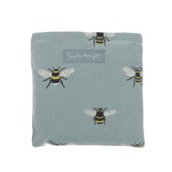 Sophie Allport Bees Teal Folding Shopping Bag - Image