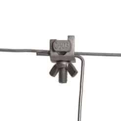 Gallagher Wire Clip (Jount Clamp Angle) Curved, Pack of 10, includes Winged nut) - Image