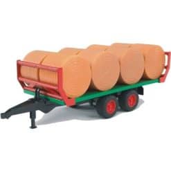 Toy Bale Transport Trailer With 8 Round Bales - Image
