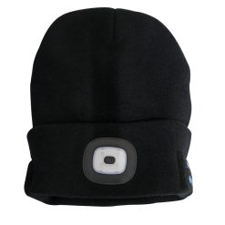 Sealey Beanie with LED Light and Wireless headphones - Image