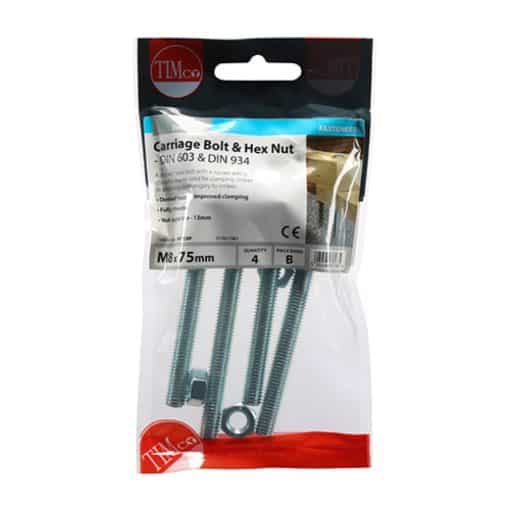 Timco Carriage Bolt & Hex Nut - Image