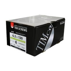 Timco Metal Construction Fibre Cement Board to Light Section Screws - Hex Head - 6.3 x 130 - Pack of 50 - Image
