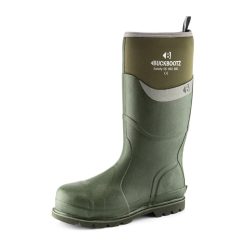 Buckbootz S5 Green Neoprene/Rubber Heat and Cold Insulated Safety Wellington Boot - GREEN