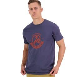 STEEL BLUE/RED Swanndri Men's Original Print T-Shirt