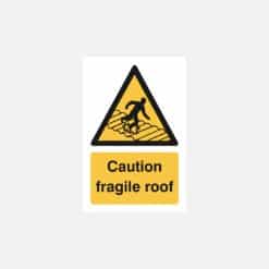 Caution Fragile Roof Sign - Image