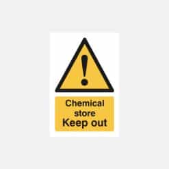 Chemical Store Keep Out Sign - Image