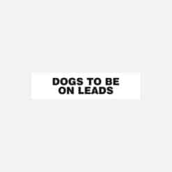 Dogs To Be On Leads Sign - Image