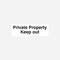 Private Property Keep Out Sign - Image