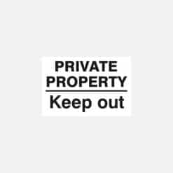 Private Property Keep Out Sign - Image