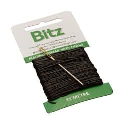 Bitz Plaiting Card With Needle - BLACK
