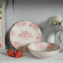 Sophie Allport Strawberries Stoneware Nibbles Bowl - Image