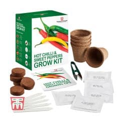 Thompson & Morgan Red Hot Chilli & Sweet Peppers Growing Kit - Image