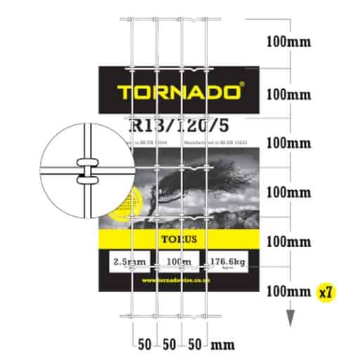 Tornado R13/120/8 Horse Fence - Image