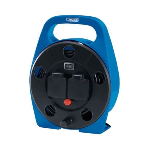Draper 2 Way Cable Reel with LED Worklight, 10m - Image
