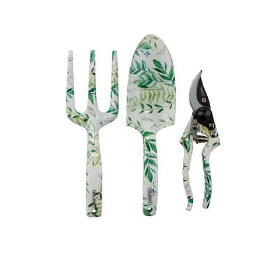 Draper Garden Tool Set with Floral Pattern (3 Piece) - Image