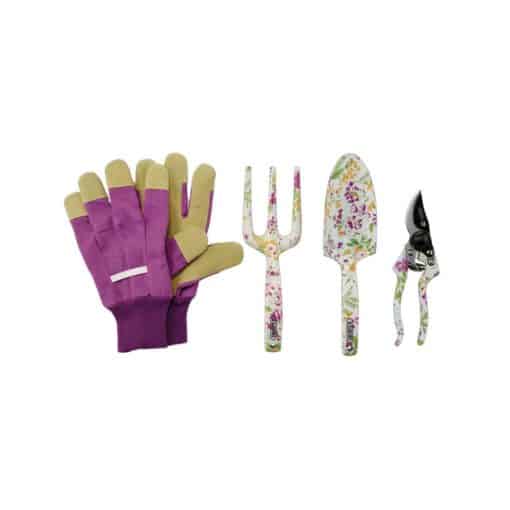Draper Garden Tool Set with Floral Pattern (4 Piece) - Image