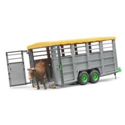 Bruder Livestock Trailer With 1 Cow - Image