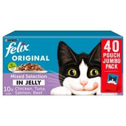Felix Cat Pouch Mixed Selection in Jelly 40 x 100g - Image