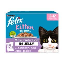 Felix Kitten Pouch Mixed Chicken Selection in Jelly 12 x 100g - Image