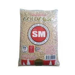 Golden Platinum Plus Wood Pellets softwood fuel/bedding pellets 15kg - Image