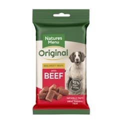 Natures Menu Real Meaty Dog Treats Beef 60g - Image