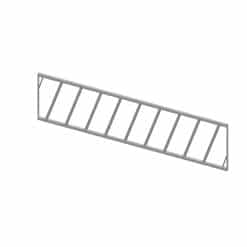 Bateman Diagonal Feed Fence Panel - 2970mm - Plate ends - Image