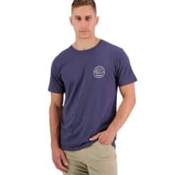STEEL BLUE Swanndri Barton Printed Outdoors T-Shirt