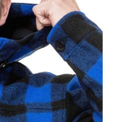 Swanndri Men's Hudson Wool Hoody - Blue/Black Check