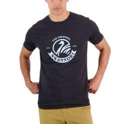WASHED BLACK/POWDER Swanndri Men's Original Print T-Shirt