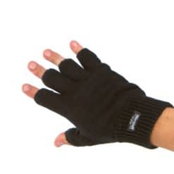 Thinsulate fingerless gloves - BLACK
