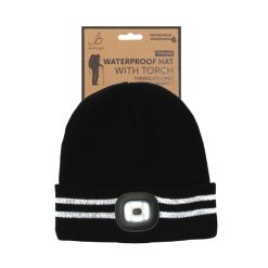 Unisex Waterproof Knitted Hat with Light - Image