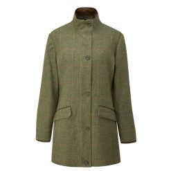 Alan Paine Combrook Ladies Tweed Field Jacket - Heath