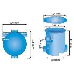 Rainwater Filter B & Harvesting Kit 450m2 - Image