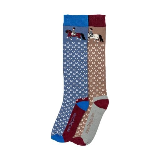 Toggi Adults Riding Socks - Dressage - Size 4-8 - 2 Pack - Image