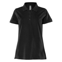 Black Fristads Womens Cotton Polo Shirt
