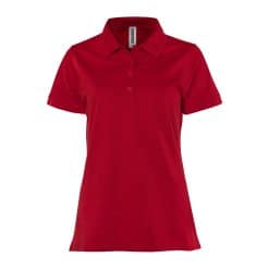 Red Fristads Womens Cotton Polo Shirt
