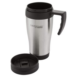 ThermoCafe Stainless Steel Travel Mug - Slide lock lid - 400ml - Image